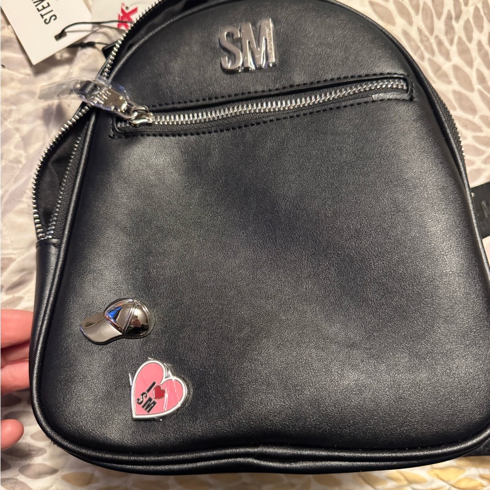 Black Steve Madden Backpack/Purse